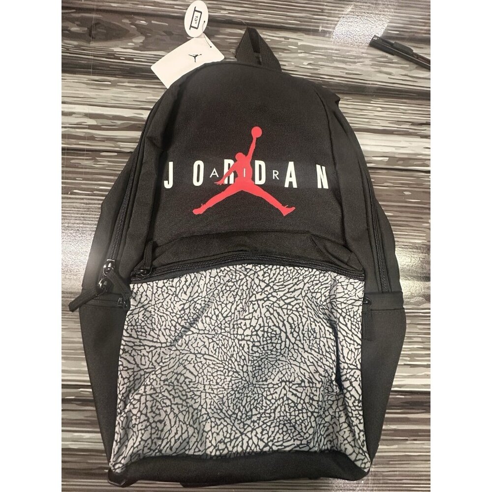 Nike Air Jordan Jumpman Backpack Black 13” Laptop Black Elephant Print New w Tag